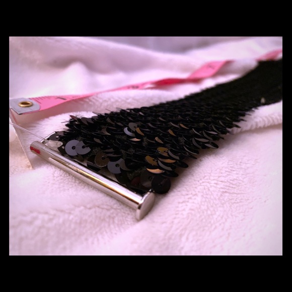 Black sequin belt (elastic expand) - Picture 1 of 6